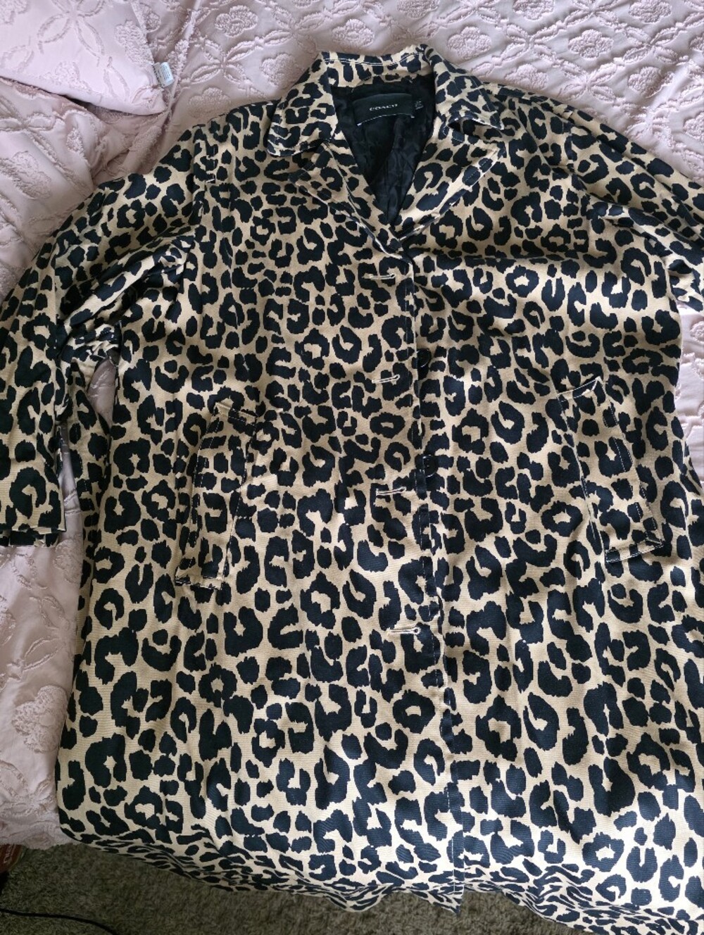 Coach Leopard Oversized Trench Coat
